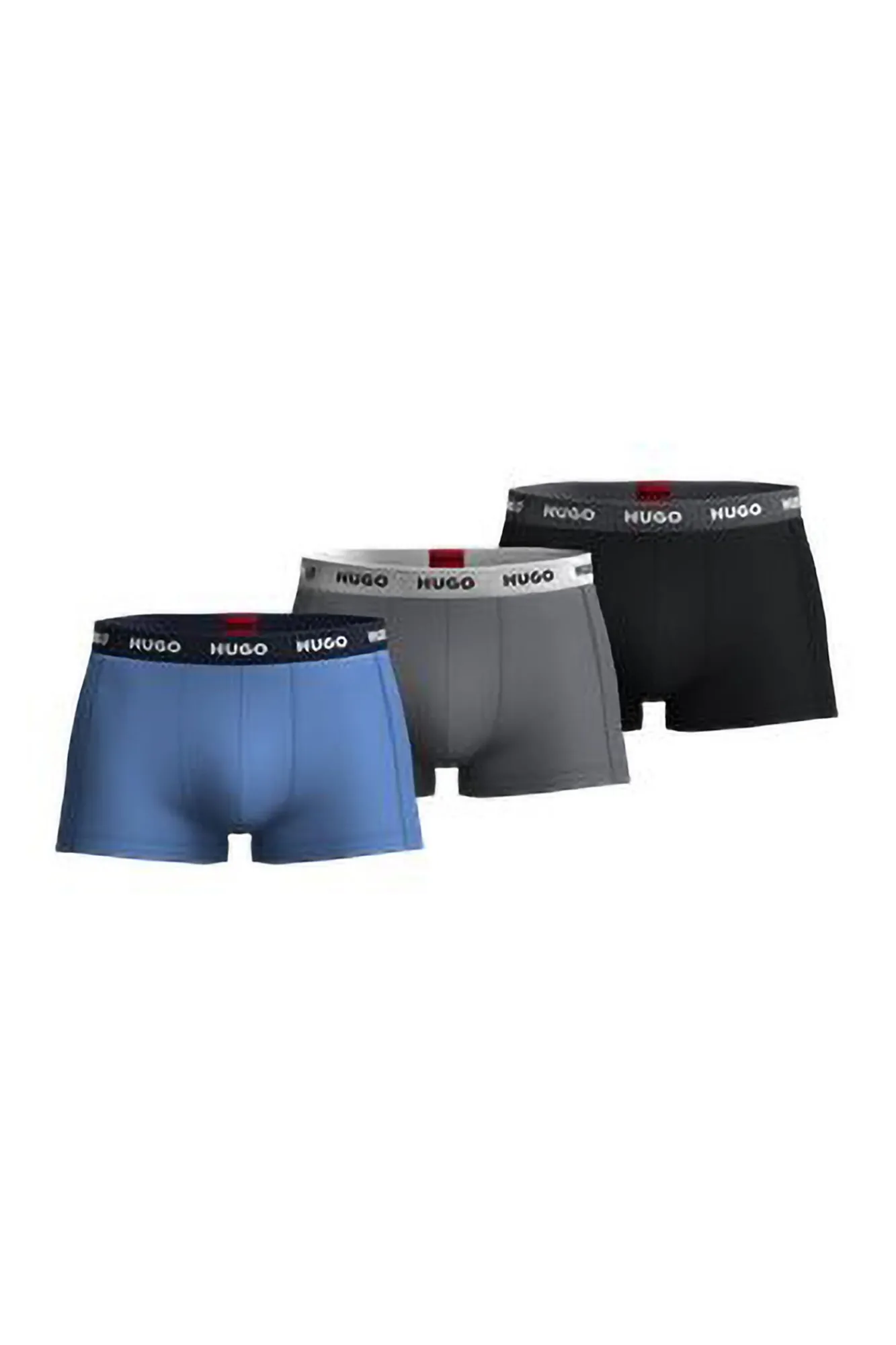 HUGO Roupa Interior-Pacote de três boxers Multicolorido