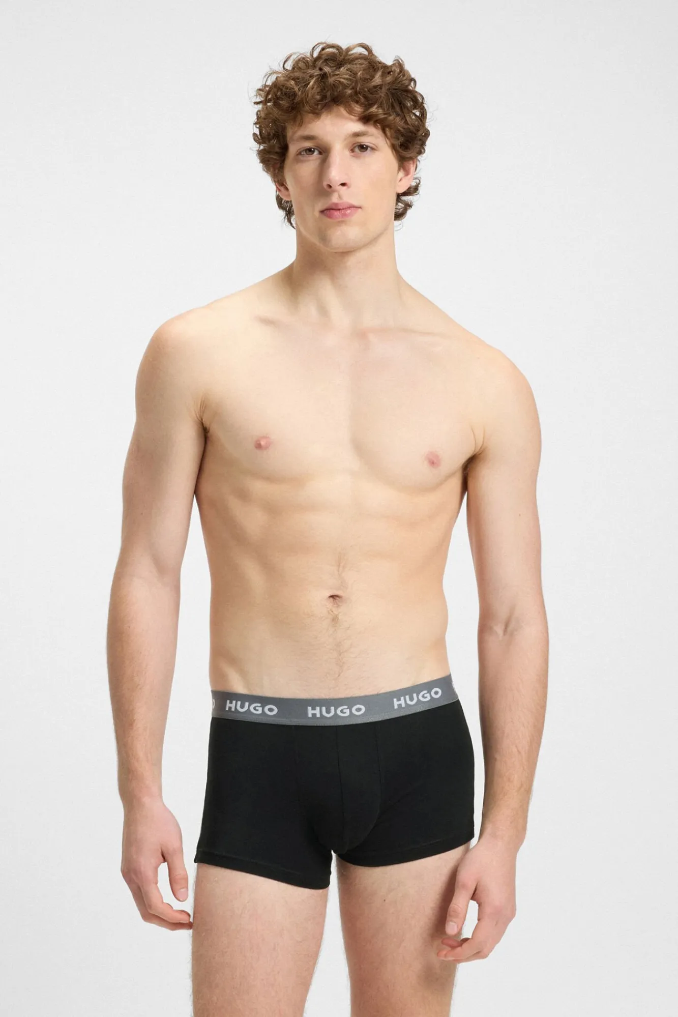 HUGO Roupa Interior-Pacote de três boxers Multicolorido