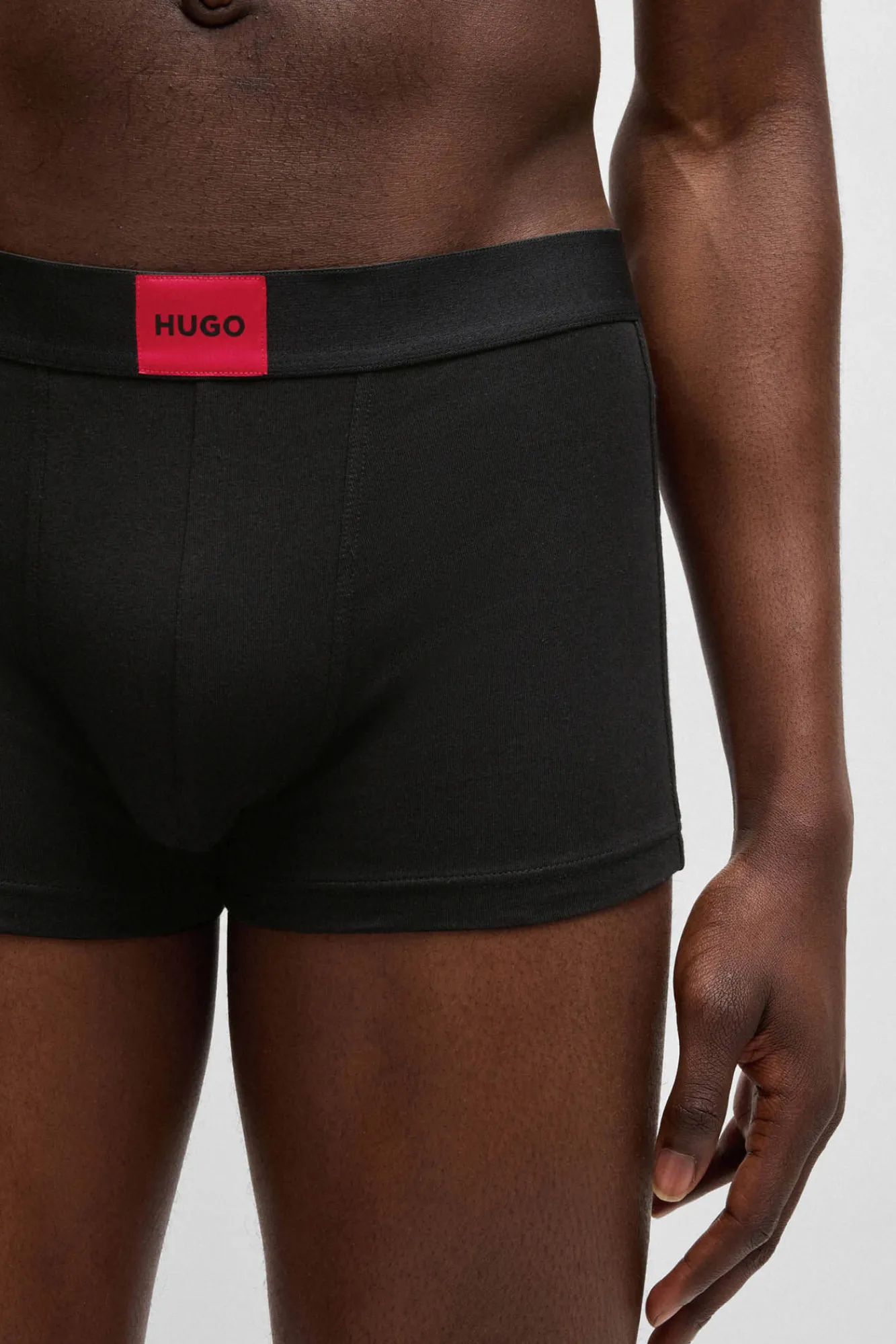 HUGO Roupa Interior-Pacote de três boxers Preto