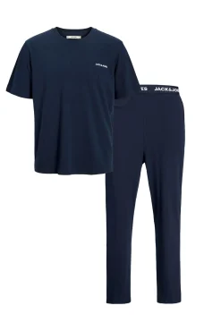 Jack & Jones Pijamas-Pacote de T-shirt e calça azul