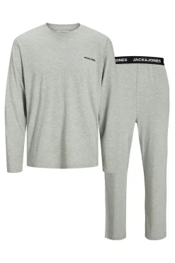 Jack & Jones Pijamas-Pacote de T-shirt e calça cinzento