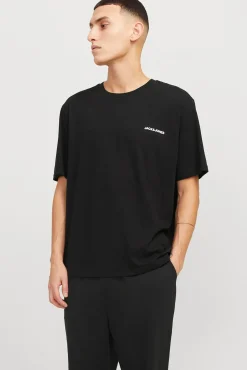 Jack & Jones Pijamas-Pacote de T-shirt e calça preto