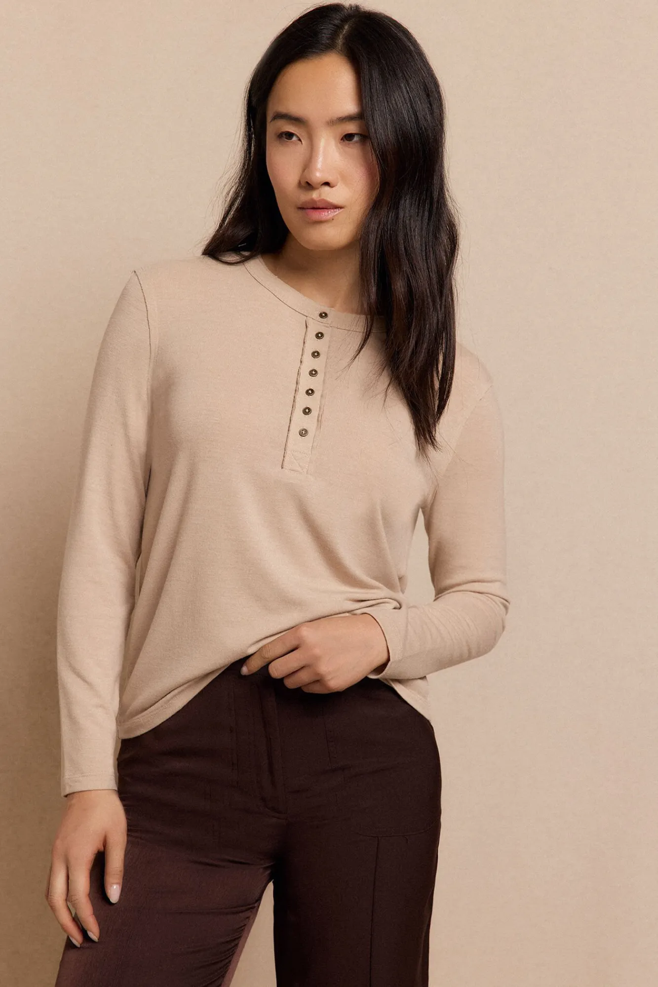 Slowlove T-Shirts-Padeiro de topo Ecru