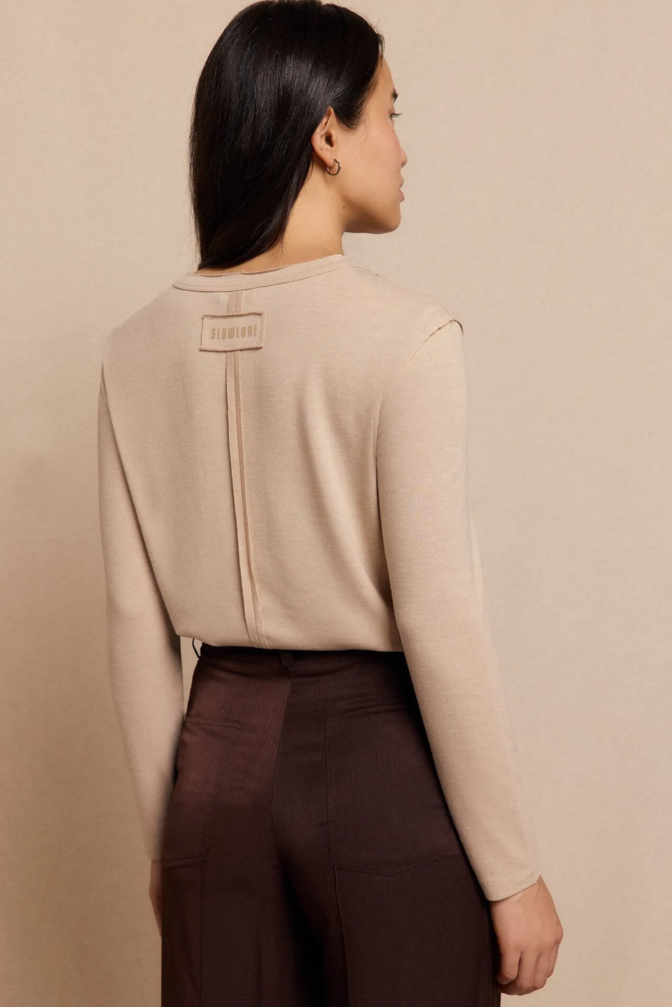 Slowlove T-Shirts-Padeiro de topo Ecru