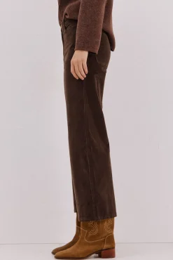 Cortefiel Calças-Pantalones Marine Velvet Castanho