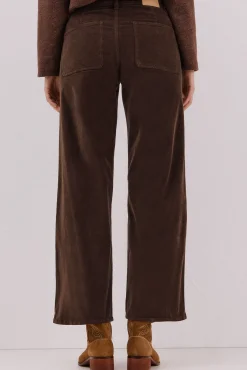 Cortefiel Calças-Pantalones Marine Velvet Castanho