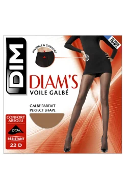 DIM Roupa Interior-Panty moldeador cintura cómoda nude 22 DEN cru