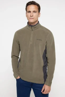 Columbia Sweatshirts|Desporto-para homem Klamath Range™ II meia polar Masculina com fecho-éclair Caqui escuro