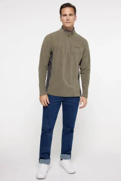 Columbia Sweatshirts|Desporto-para homem Klamath Range™ II meia polar Masculina com fecho-éclair Caqui escuro