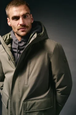 OOTO Sobretudos-Parka acolchoada capuz Verde