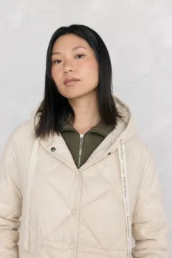 Pedro del Hierro Casacos|Acolchoados E Agasalhos-Parka acolchoada capuz Ecru