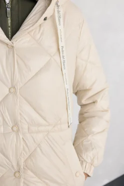 Pedro del Hierro Casacos|Acolchoados E Agasalhos-Parka acolchoada capuz Ecru