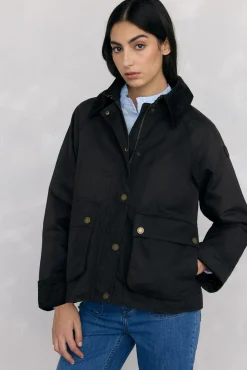 Pedro del Hierro Sobretudos|Casacos-Parka acolchoada em tecido encerado Marrom