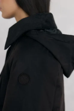 Pedro del Hierro Sobretudos|Casacos-Parka acolchoada em tecido encerado Marrom