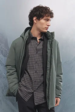 Springfield Sobretudos-Parka acolchoada térmica verde