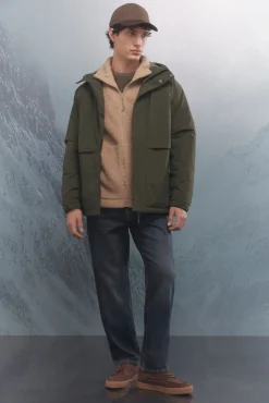 Springfield Sobretudos-Parka acolchoada térmica estampado