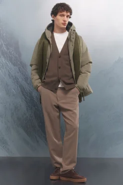 Springfield Sobretudos-Parka acolchoada térmica bege