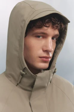 Springfield Sobretudos-Parka acolchoada térmica bege