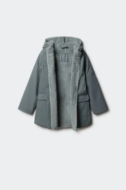 Springfield Kids Sobretudos-Parka amarelo pastel para criança azul