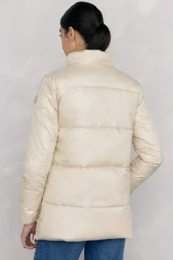 Pedro del Hierro Casacos|Acolchoados E Agasalhos-Parka colete desmontável Ecru