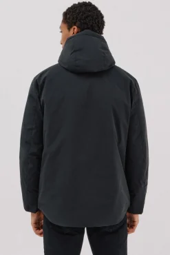 Cortefiel Sobretudos-Parka com capuz Preto