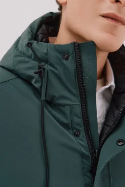 Cortefiel Sobretudos-Parka com capuz Verde