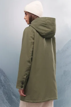 Springfield Casacos-Parka com capuz Sorona Aura Caqui escuro