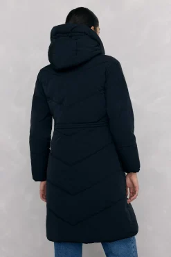 Pedro del Hierro Casacos|Acolchoados E Agasalhos-Parka comprida capuz Preto