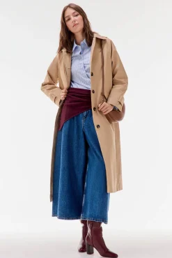 TFP by Tamara Falcó Casacos-Parka comprida capuz Beige