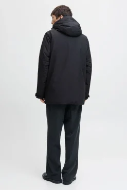 Jack & Jones Sobretudos-Parka curta acolchoada preto