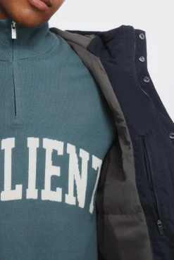 Springfield Sobretudos-Parka curta acolchoada azul