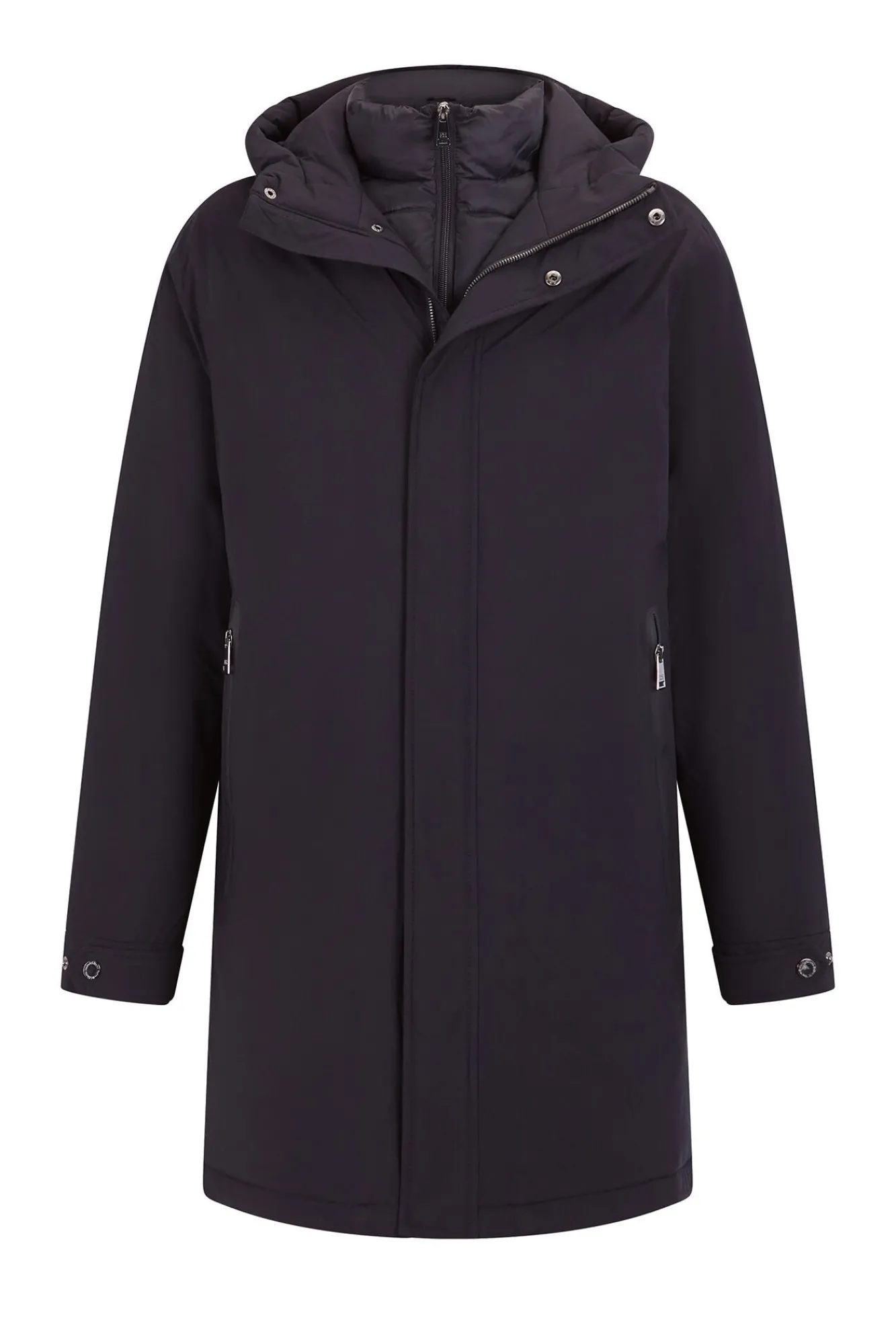 Pedro del Hierro Sobretudos-Parka curta capuz Azul