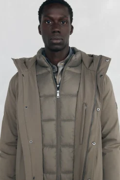 Pedro del Hierro Sobretudos-Parka curta capuz Beige