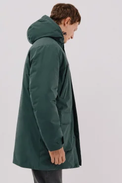 Cortefiel Sobretudos-Parka de 4 bolsos Verde
