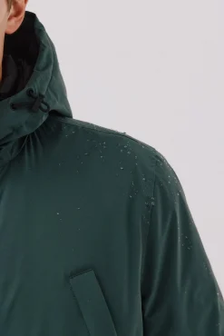 Cortefiel Sobretudos-Parka de 4 bolsos Verde