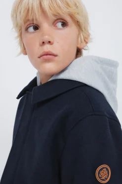 Springfield Kids Sobretudos-Parka de tecido infantil azul