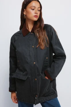 Springfield Sobretudos|Casacos-Parka encerada verde