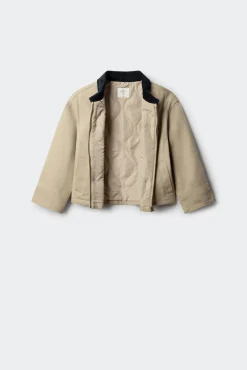 Springfield Kids Sobretudo-Parka estrela para meninas castanho