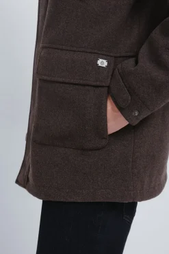 Springfield Sobretudos-Parka longa com efeito de lã cru