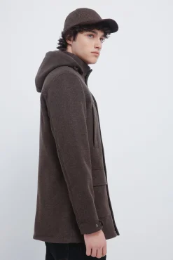 Springfield Sobretudos-Parka longa com efeito de lã cru