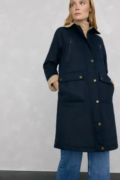 Pedro del Hierro Casacos-Parka longa encerada Azul
