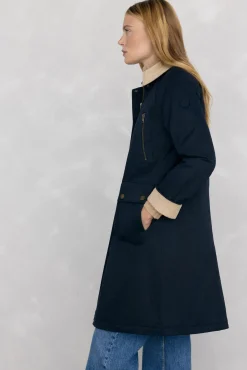 Pedro del Hierro Casacos-Parka longa encerada Azul