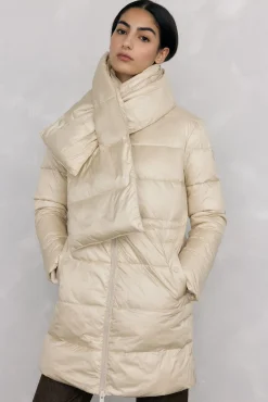 Pedro del Hierro Casacos|Acolchoados E Agasalhos-Parka longo Ecru