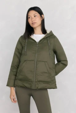 Pedro del Hierro Casacos|Acolchoados E Agasalhos-Parka reversível capuz Verde