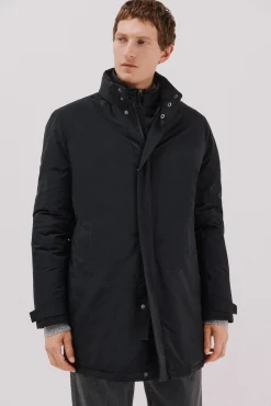 Cortefiel Sobretudos-Parka técnica com vistas removíveis Preto