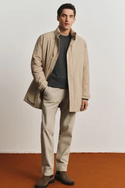 Cortefiel Sobretudos-Parka técnica com vistas removíveis Tostado