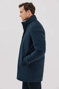 Cortefiel Sobretudos-Parka técnica com vistas removíveis Azul