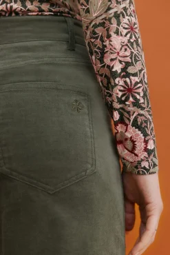 Hoss Intropia Calças-Paulette. Calça de perna larga Verde