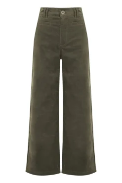 Hoss Intropia Calças-Paulette. Calça de perna larga Verde