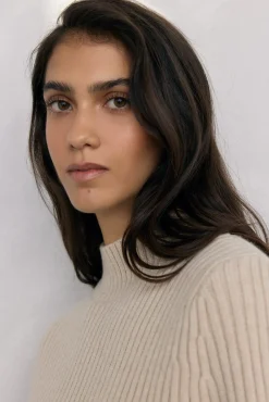 Pedro del Hierro Camisolas-Peça dupla de camisola e peça com detalhe de folho Ecru